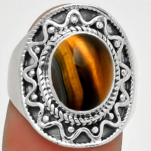 Natural Tiger Eye - Africa Ring size-8 R-1501 SDR185726