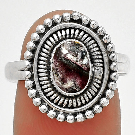 Natural Indian Blanket Jasper Ring size-8.5 R-1388 SDR185754