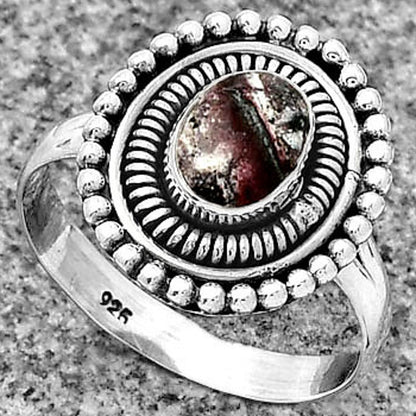 Natural Indian Blanket Jasper Ring size-8.5 R-1388 SDR185754