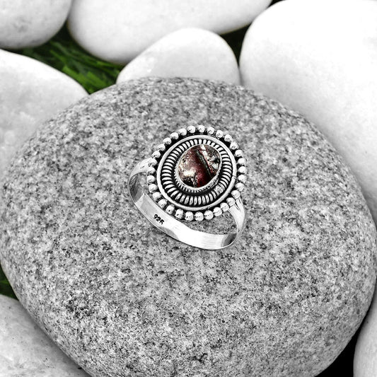 Natural Indian Blanket Jasper Ring size-8.5 R-1388 SDR185754