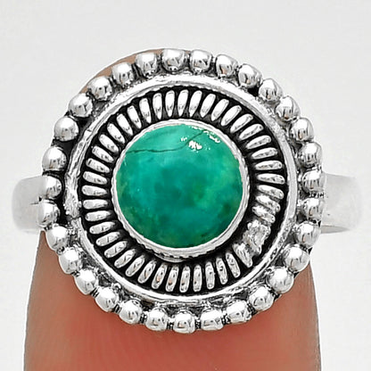 Natural Turquoise Magnesite Ring size-8.5 R-1388 SDR185759