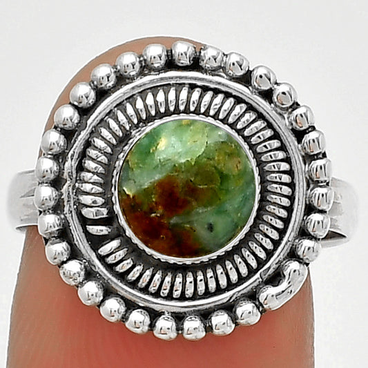 Boulder Chrysoprase - Australia Ring size-8 R-1388 SDR185770