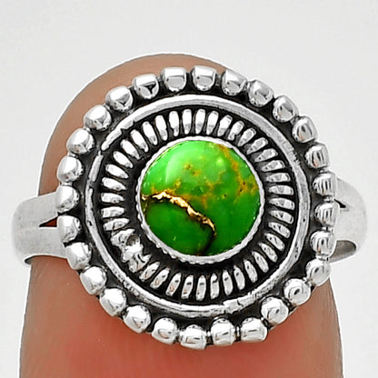 Copper Green Turquoise - Arizona Ring size-7 R-1388 SDR185771