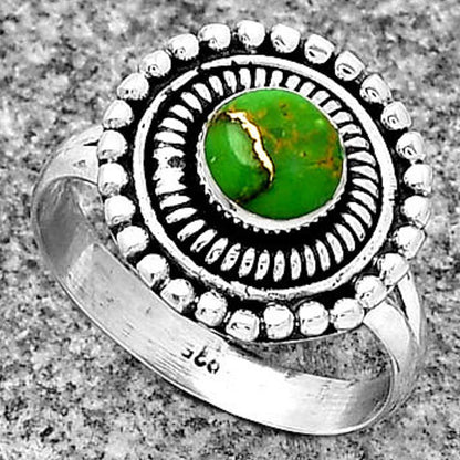 Copper Green Turquoise - Arizona Ring size-7 R-1388 SDR185771