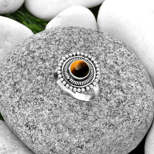 Natural Tiger Eye - Africa Ring size-7 R-1388 SDR185778