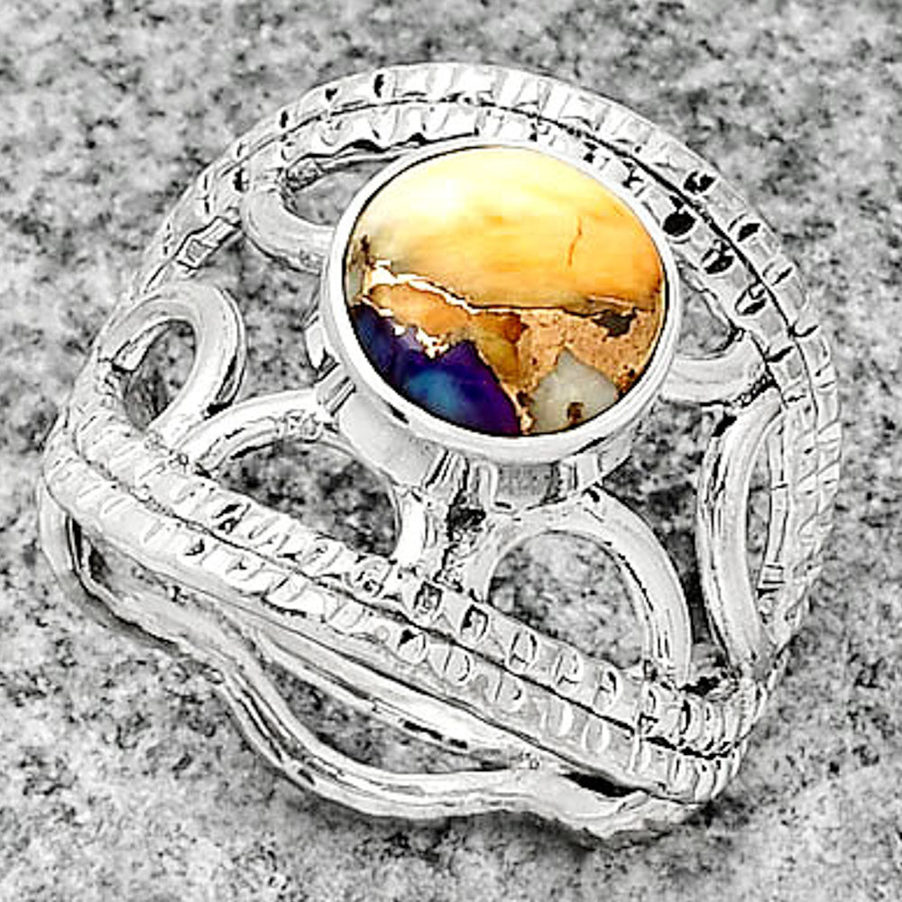 Spiny Oyster Turquoise - Arizona Ring size-8 R-1133 SDR185874