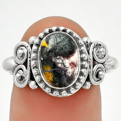 Natural Indian Blanket Jasper Ring size-8 R-1283 SDR186672