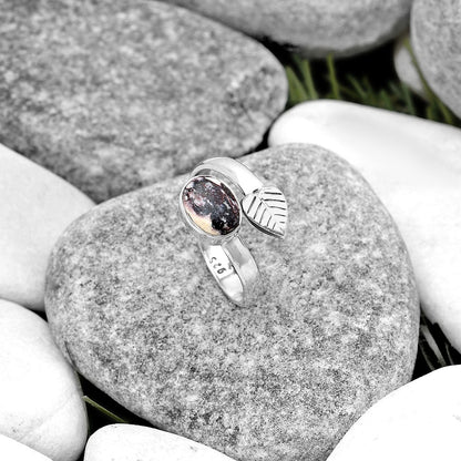 Adjustable - Indian Blanket Jasper Ring size-7.5 R-1440 SDR186972