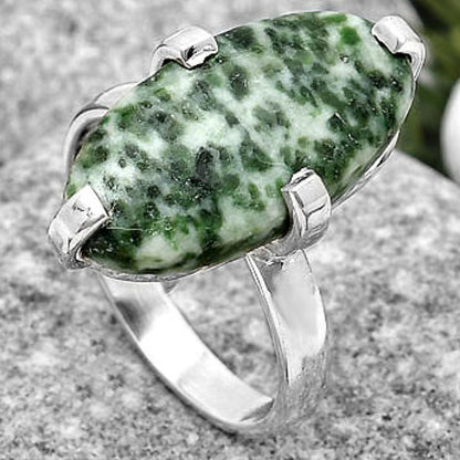 Natural Dioptase Ring size-8.5 R-1089 SDR187007