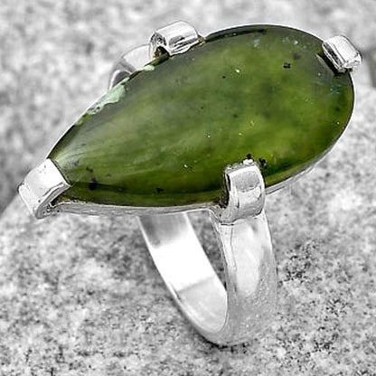 Natural Chrome Chalcedony Ring size-7 R-1089 SDR187015