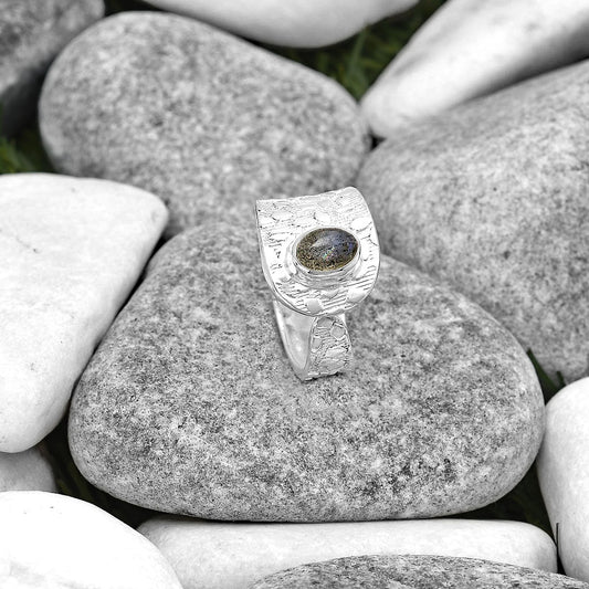 Adjustable - Blue Labradorite Ring size-7.5 R-1319 SDR187139