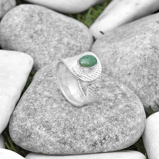 Adjustable - Larsonite Jasper Ring size-7.5 R-1319 SDR187166