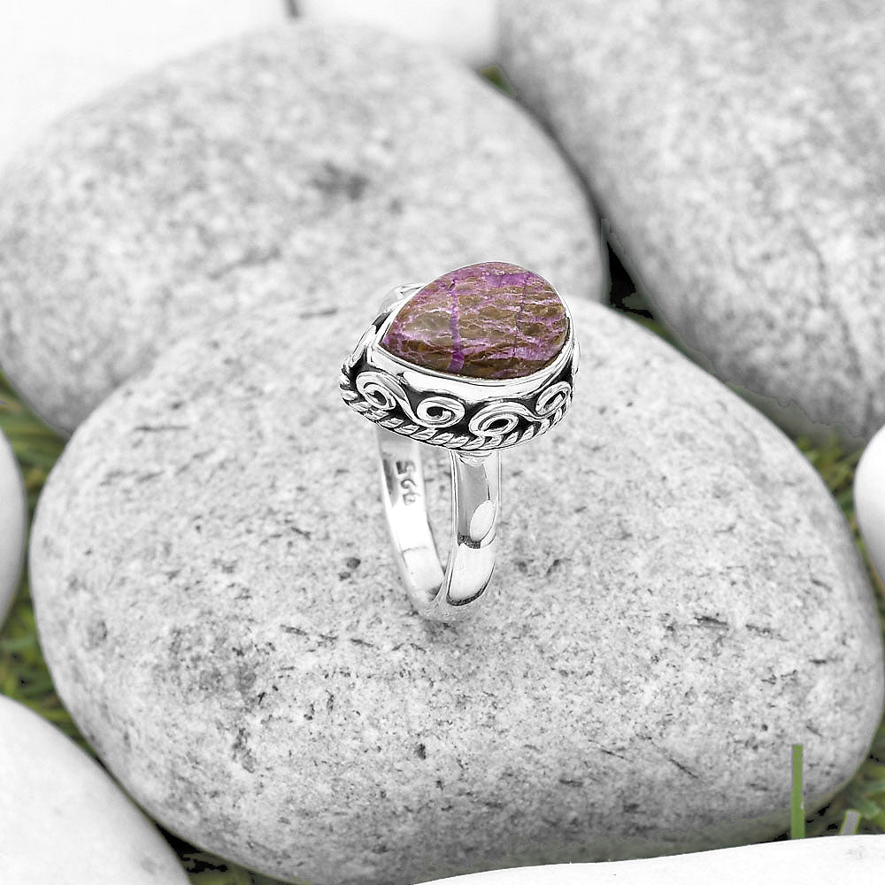 Natural Purpurite - South Africa Ring size-8.5 R-1196 SDR187391