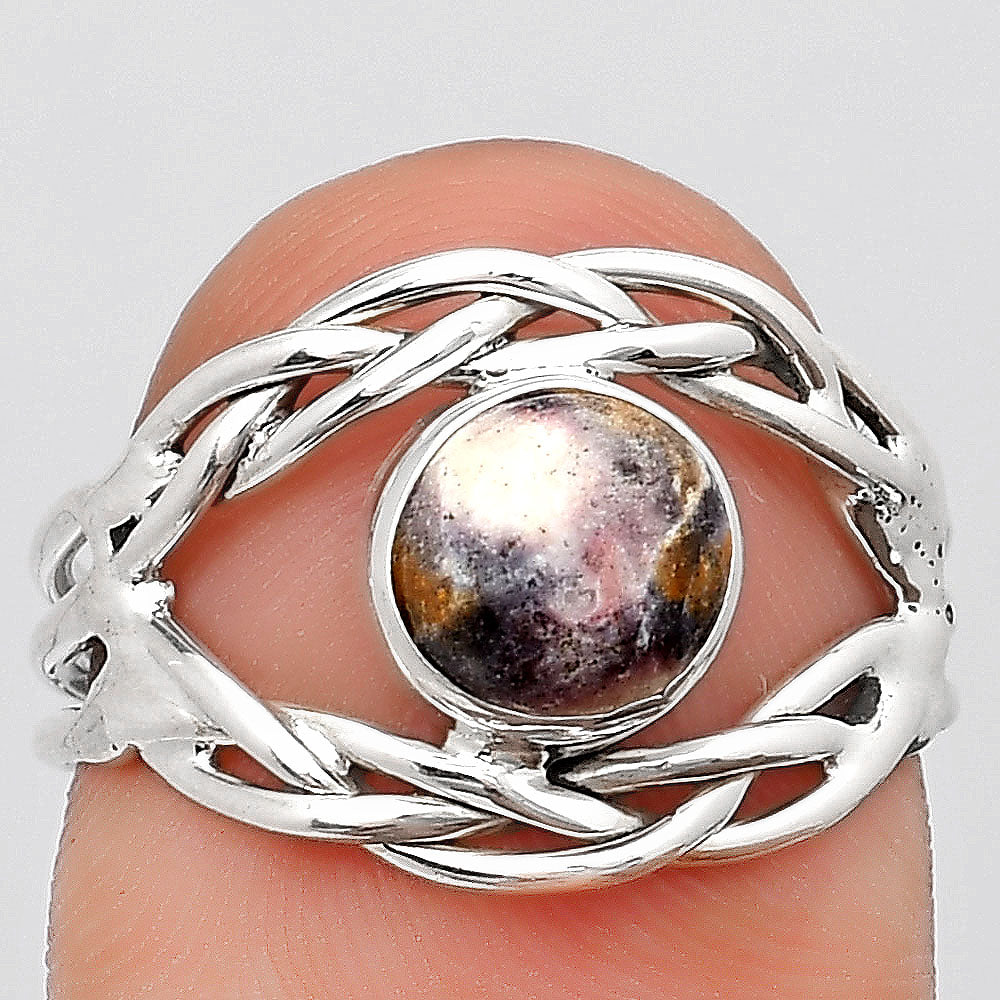 Natural Indian Blanket Jasper Ring size-7.5 R-1134 SDR187493