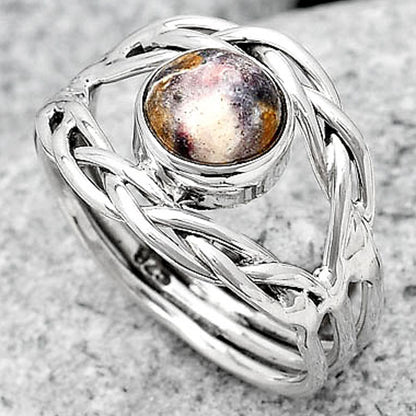 Natural Indian Blanket Jasper Ring size-7.5 R-1134 SDR187493