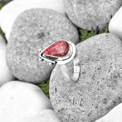 Natural Pink Thulite - Norway Ring size-9 R-1513 SDR187639