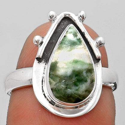 Natural Dioptase Ring size-7 R-1513 SDR187647