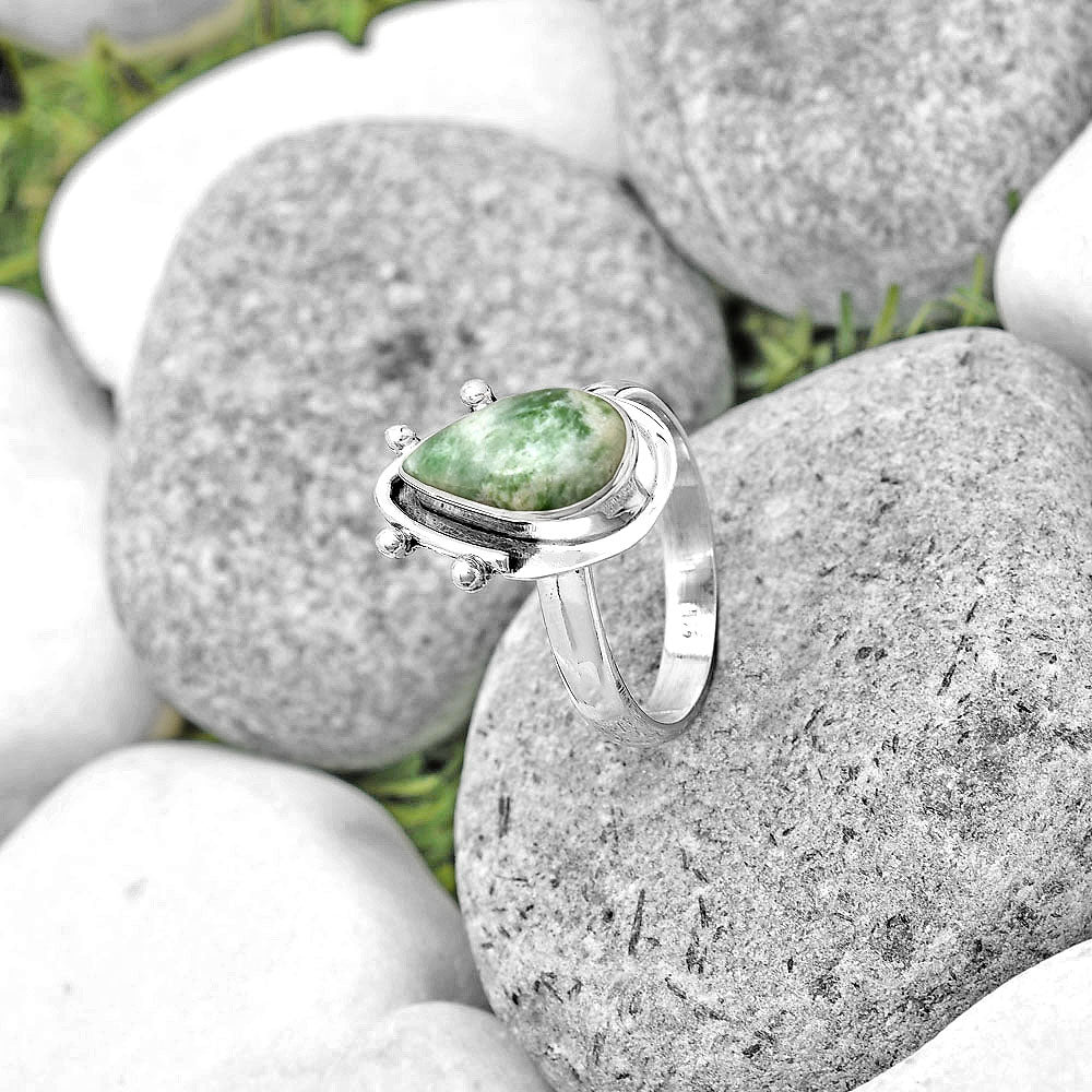 Natural Dioptase Ring size-8 R-1513 SDR187657