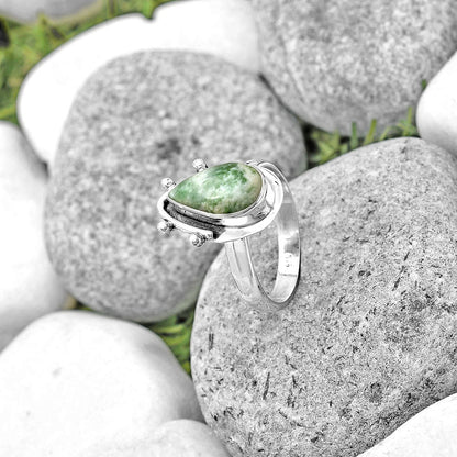 Natural Dioptase Ring size-8 R-1513 SDR187657