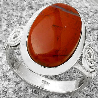 Natural Red Moss Agate Ring size-7 R-1062 SDR188209