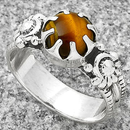 Natural Tiger Eye - Africa Ring size-8 R-1210 SDR188288