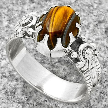 Natural Tiger Eye - Africa Ring size-9 R-1210 SDR188297