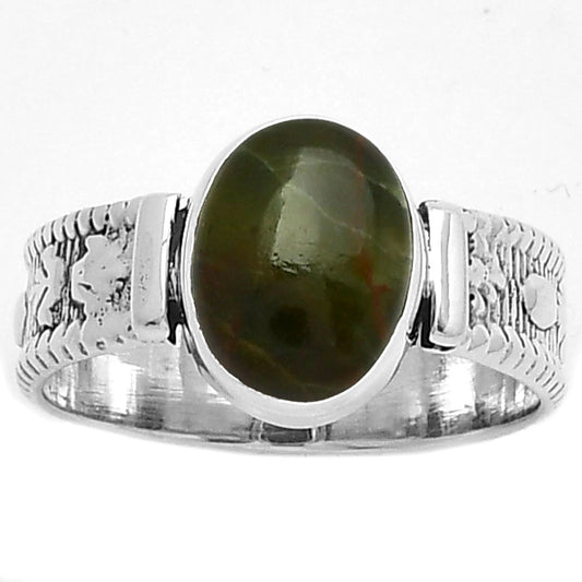 Natural Turkish Rainforest Chrysocolla Ring size-7 R-1058 SDR188328