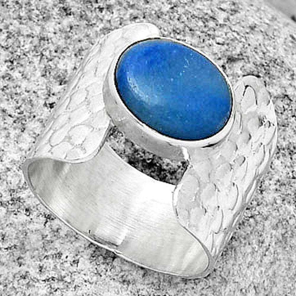 Natural Dumortierite Quartz Ring size-7 R-1450 SDR188348