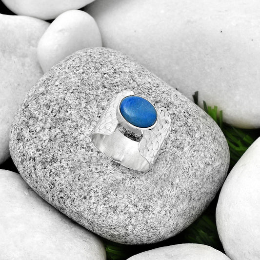 Natural Dumortierite Quartz Ring size-7 R-1450 SDR188348