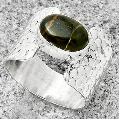 Natural Turkish Rainforest Chrysocolla Ring size-9 R-1450 SDR188353