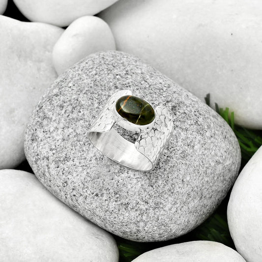 Natural Turkish Rainforest Chrysocolla Ring size-9 R-1450 SDR188353