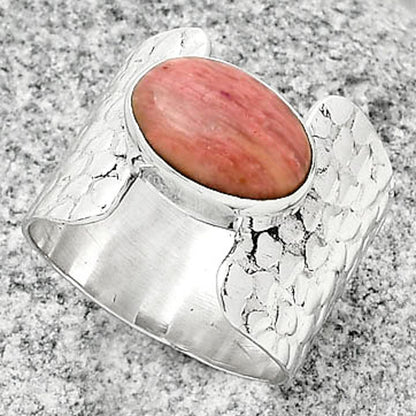Natural Pink Tulip Quartz Ring size-6.5 R-1450 SDR188369