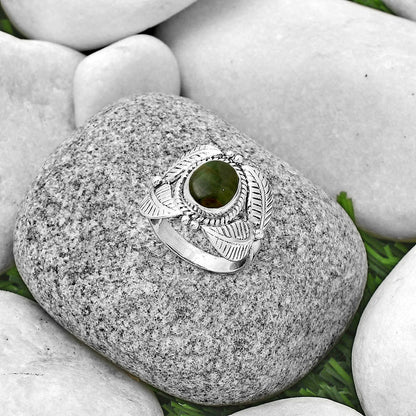 Southwest Design Turkish Rainforest Chrysocolla Ring size-9 R-1387 SDR188449