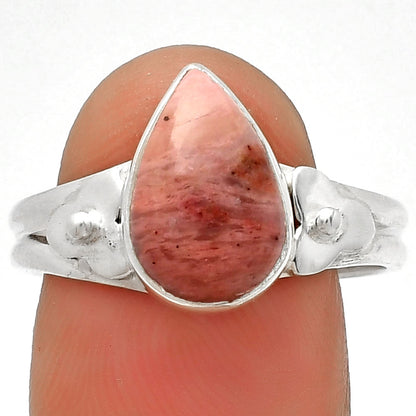 Natural Pink Tulip Quartz Ring size-9 R-1509 SDR188465
