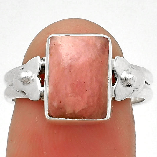 Natural Pink Tulip Quartz Ring size-7 R-1509 SDR188469