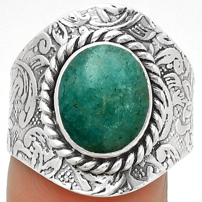 Natural Paraiba Amazonite Ring size-8 R-1538 SDR188520