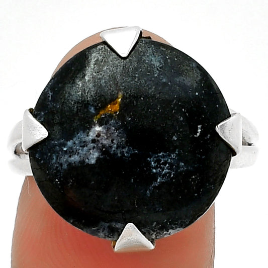 Natural Indian Blanket Jasper Ring size-9 R-1305 SDR188600