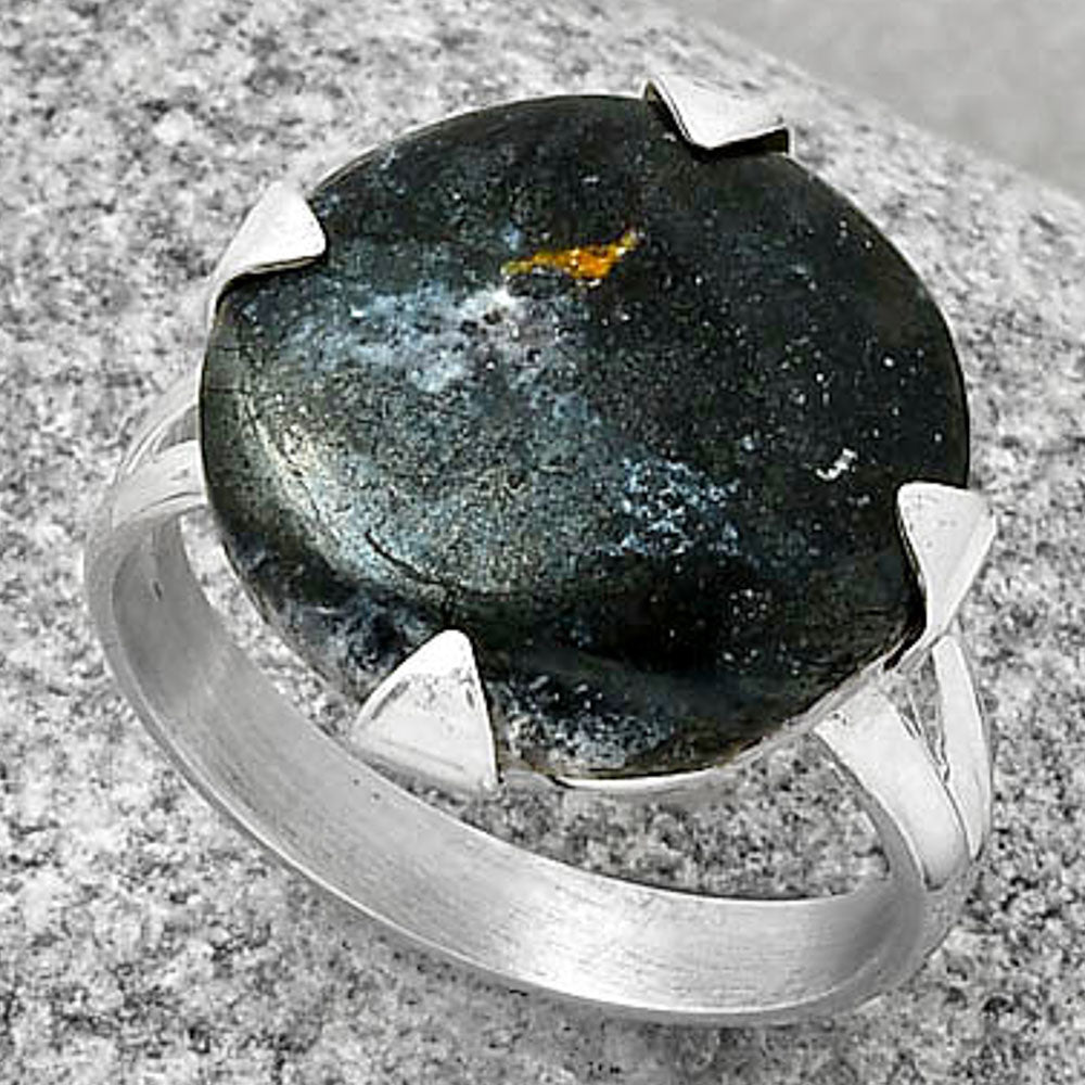 Natural Indian Blanket Jasper Ring size-9 R-1305 SDR188600