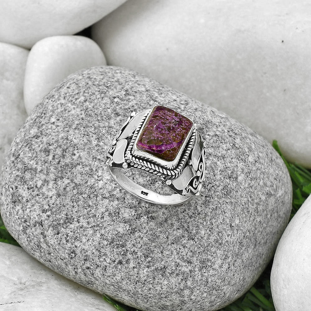 Natural Purpurite - South Africa Ring size-7.5 R-1507 SDR188618