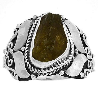 Natural Rare Kornerupine Rough Ring size-8 R-1507 SDR188619