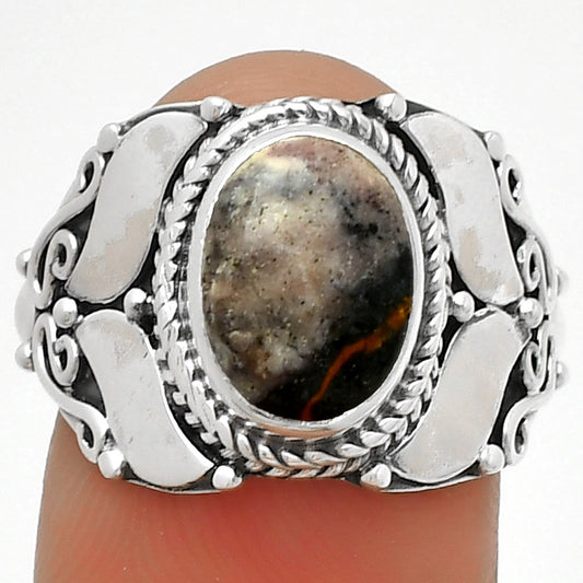 Natural Indian Blanket Jasper Ring size-7 R-1507 SDR188628
