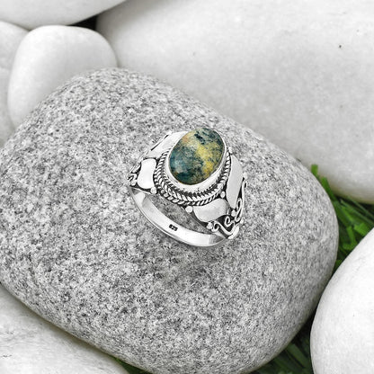 Natural Blue Scheelite - Turkey Ring size-7 R-1507 SDR188655