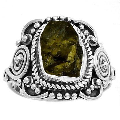 Natural Rare Kornerupine Rough Ring size-7 R-1291 SDR188699