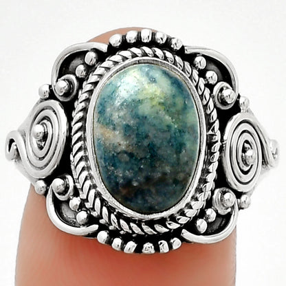 Natural Blue Scheelite - Turkey Ring size-8 R-1291 SDR188717