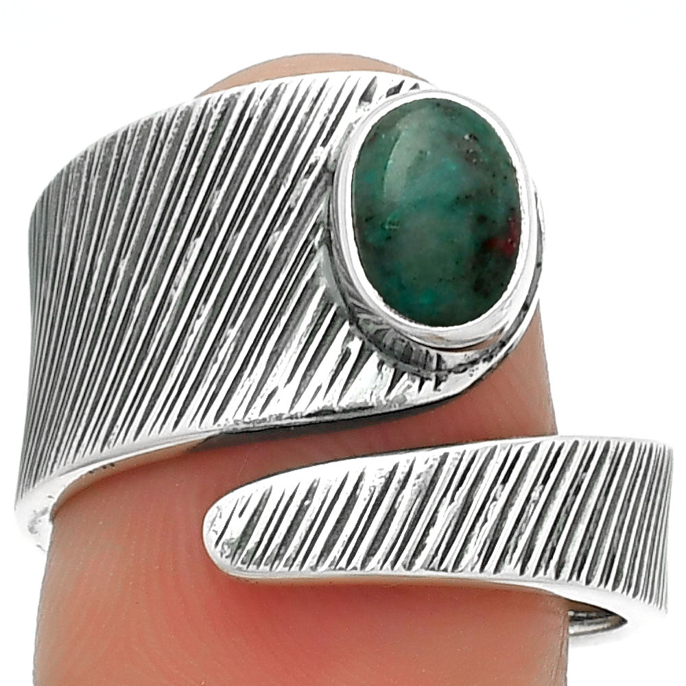 Adjustable - Sonora Sunrise - Cuprite Blood Ring size-8.5 R-1374 SDR188761