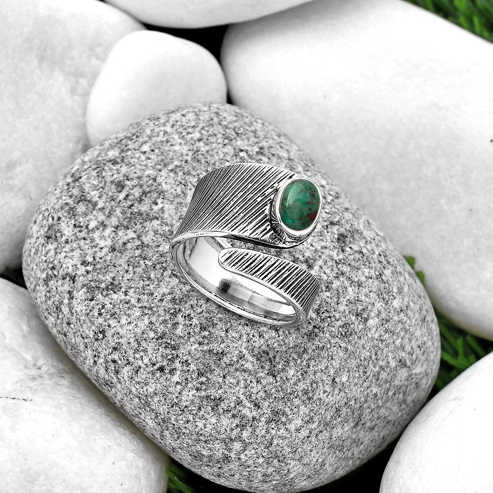 Adjustable - Sonora Sunrise - Cuprite Blood Ring size-8.5 R-1374 SDR188761