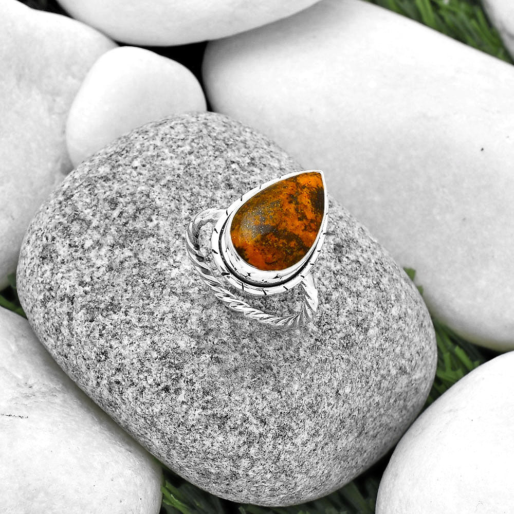 Natural Outback Jasper Ring size-8 R-1011 SDR188789