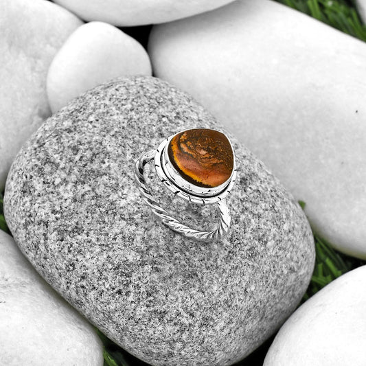 Natural Outback Jasper Ring size-8 R-1011 SDR188806