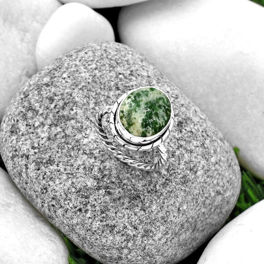 Natural Dioptase Ring size-7 R-1011 SDR188822