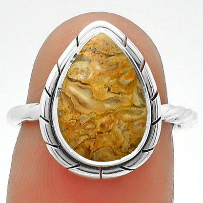 Natural Rock Calcy Ring size-6 R-1011 SDR188836